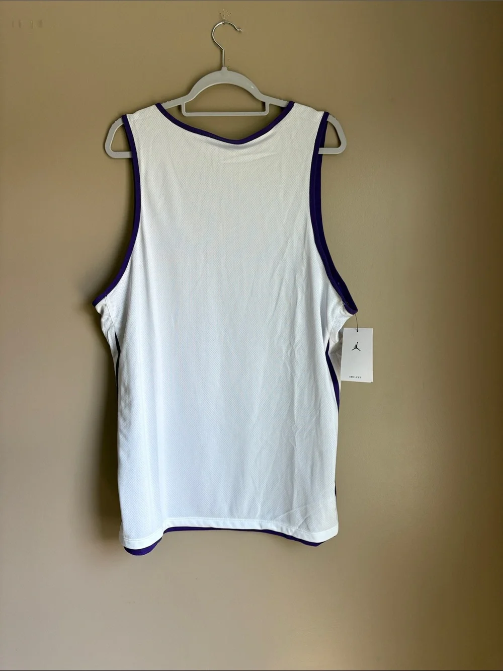 Jordan Purple Basketball Jersey with White Trim